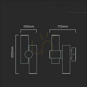 Vägglampa V-TAC 6W LED IP44 Vit VT-1186 4000K 620lm. 2 Vägglampa V-TAC 6W LED IP44 Vit VT-1186 4000K 620lm. small 2