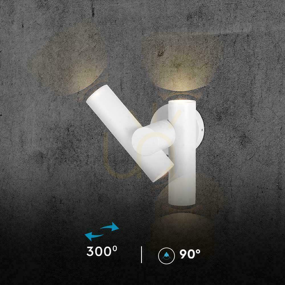 Display Vägglampa V-TAC 6W LED IP44 Vit VT-1186 4000K 620lm. Vägglampa V-TAC 6W LED IP44 Vit VT-1186 4000K 620lm.