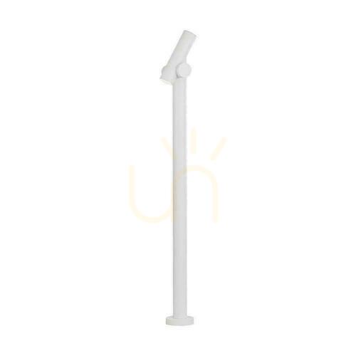 Kontrollera V-TAC VT-1187 trädgårdsstolpe, LED 4 W, 390 lm, 4000 K, dubbelriktat vridbart huvud, 100 cm, IP44, vit