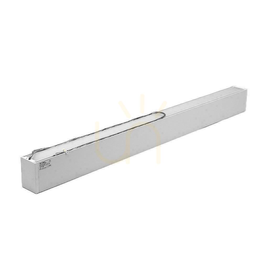 Display V-TAC LED linjär SAMSUNG CHIP 60W Top Down anslutningsbar taklampa vit 120cm VT-7-60 4000K 6000lm 5 års garanti V-TAC LED linjär SAMSUNG CHIP 60W Top Down anslutningsbar taklampa vit 120cm VT-7-60 4000K 6000lm 5 års garanti