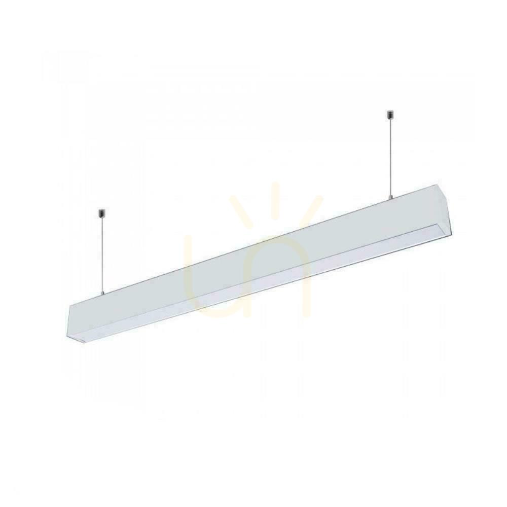 Kontrollera V-TAC LED linjär SAMSUNG CHIP 60W Top Down anslutningsbar taklampa vit 120cm VT-7-60 4000K 6000lm 5 års garanti V-TAC LED linjär SAMSUNG CHIP 60W Top Down anslutningsbar taklampa vit 120cm VT-7-60 4000K 6000lm 5 års garanti