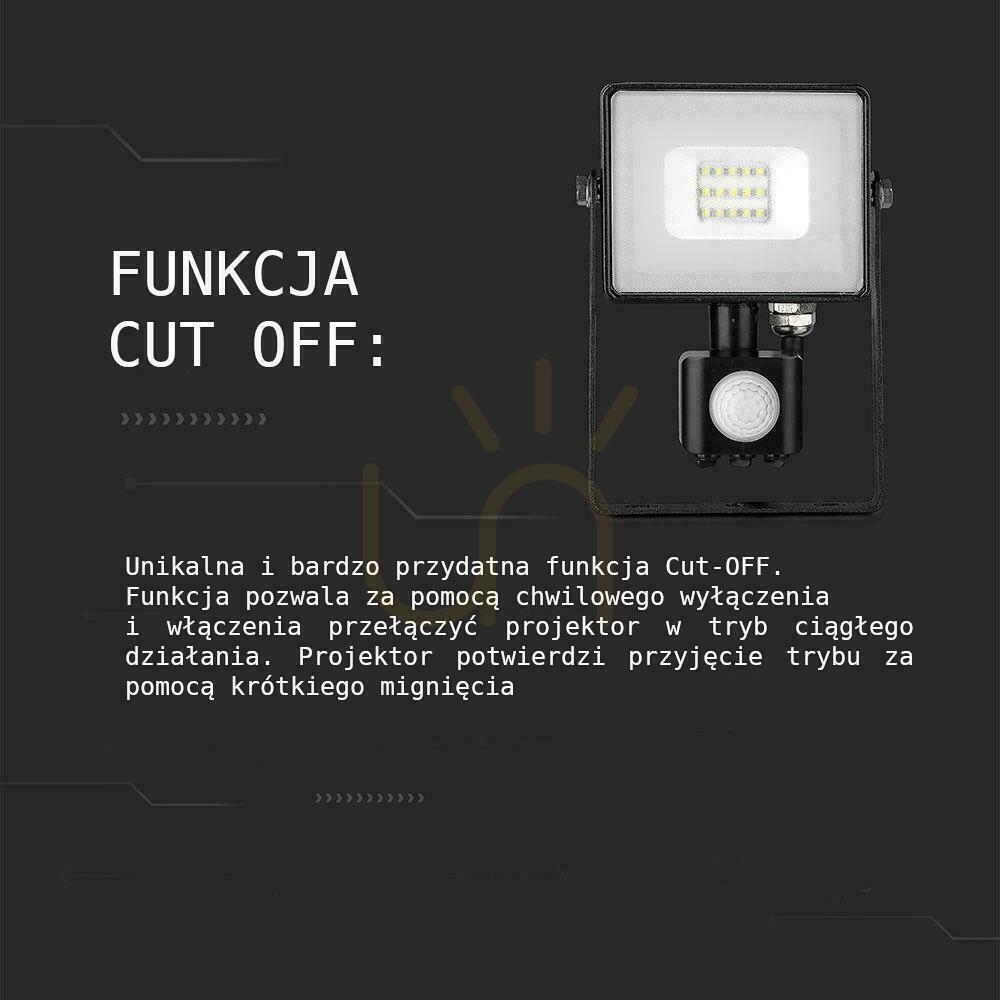 Förhandsvisning V-TAC LED-projektor 10W SAMSUNG CHIP Rörelsesensor Avstängningsfunktion Svart VT-10-S-B 4000K 800lm 5 års garanti V-TAC LED-projektor 10W SAMSUNG CHIP Rörelsesensor Avstängningsfunktion Svart VT-10-S-B 4000K 800lm 5 års garanti
