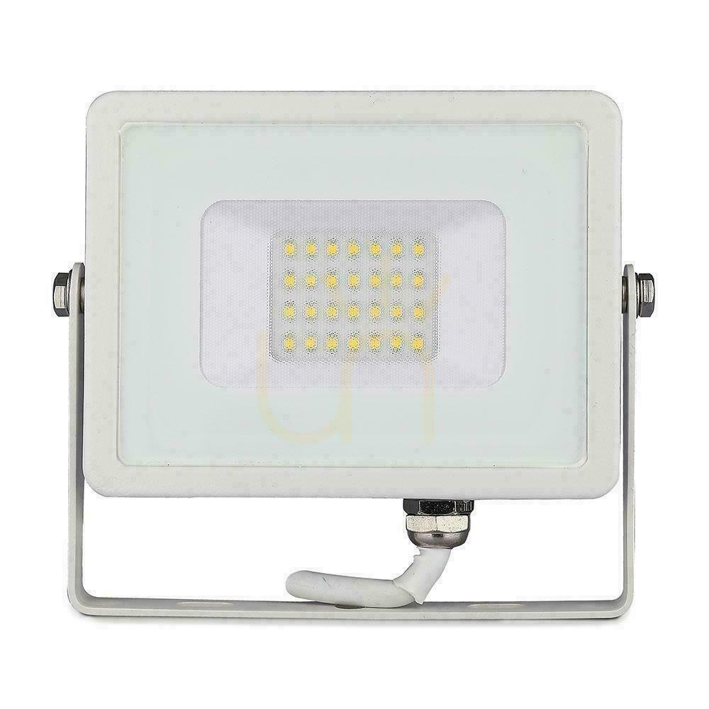 Utsikt V-TAC 20W SAMSUNG CHIP Vit VT-20-W LED-projektor 6400K 1600lm 5 års garanti V-TAC 20W SAMSUNG CHIP Vit VT-20-W LED-projektor 6400K 1600lm 5 års garanti