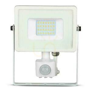 V-TAC 20W LED-projektor SAMSUNG CHIP Rörelsesensor Avstängningsfunktion Vit VT-20-S-B 6400K 1600lm 5 års garanti small 0
