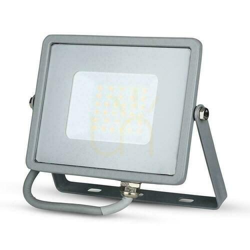 Kontrollera V-TAC LED-projektor 30W SAMSUNG CHIP Grey VT-30-G 6400K 2400lm 5 års garanti