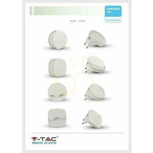 LED nattlampa med USB V-TAC SAMSUNG CHIP Square VT-84-SQ 4000K 10lm. small 5