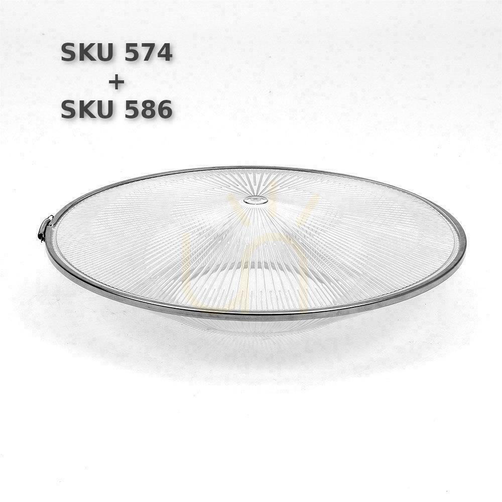 Visa Skärm PC-lock för High Bay-armaturer (för SKU 574 Reflektor) 120ST Dammtålig V-TAC Skärm PC-lock för High Bay-armaturer (för SKU 574 Reflektor) 120ST Dammtålig V-TAC