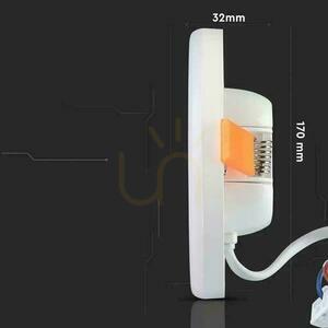 V-TAC 18W LED-panel justerbar SAMSUNG CHIP Square 170x32mm VT-619SQ 3000K 1350lm 5 års garanti small 4