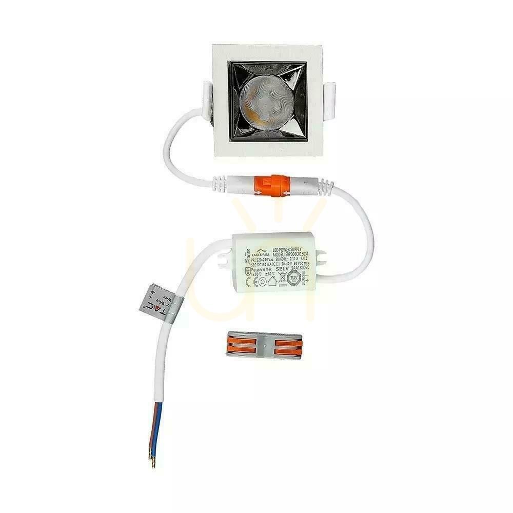 Visa V-TAC downlight SAMSUNG CHIP 4W UGR19 CRI90+ 12st VT-2-04 5700K 320lm 5 års garanti V-TAC downlight SAMSUNG CHIP 4W UGR19 CRI90+ 12st VT-2-04 5700K 320lm 5 års garanti