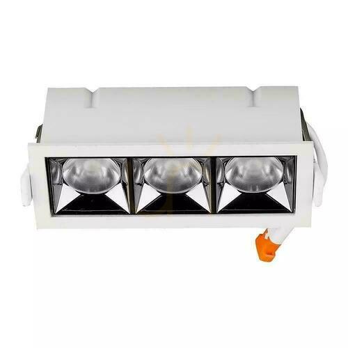 Kontrollera V-TAC downlight SAMSUNG CHIP 12W UGR19 CRI90+ 12st VT-2-12 5700K 960lm 5 års garanti
