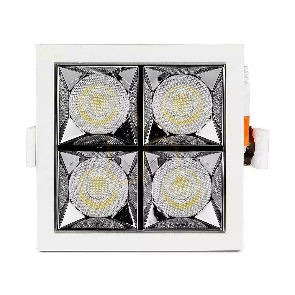 Utsikt V-TAC Downlight SAMSUNG CHIP 16W UGR19 CRI90+ 12st VT-2-16 5700K 1280lm 5 års garanti armatur V-TAC Downlight SAMSUNG CHIP 16W UGR19 CRI90+ 12st VT-2-16 5700K 1280lm 5 års garanti armatur