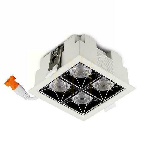 Kontrollera V-TAC Downlight SAMSUNG CHIP 16W UGR19 CRI90+ 12st VT-2-16 4000K 1280lm 5 års garanti armatur