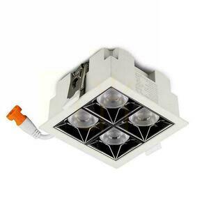 V-TAC Downlight SAMSUNG CHIP 16W UGR19 CRI90+ 12st VT-2-16 4000K 1280lm 5 års garanti armatur small 0