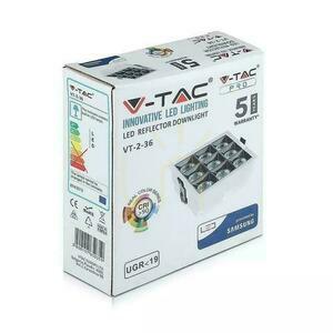 V-TAC VT-2-36-1 SAMSUNG CHIP downlight 36 W, 2880 lm, 5700 K, CRI 90+, UGR19, 38°, 5 års garanti small 4