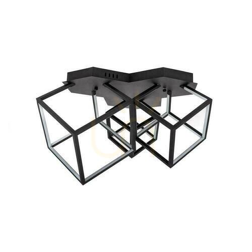 Kontrollera V-TAC 46W LED takarmatur svart VT-7921 3000K 4900lm