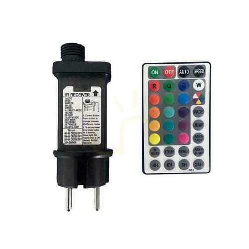 Kontrollera V-TAC Garden Girland (sträng) LED 13mb 15x0,5W IP44 VT-713S RGB 30lm