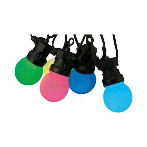 Kontrollera V-TAC Garden Girland (sträng) LED 13mb 15x0,5W IP44 VT-713S RGB 30lm