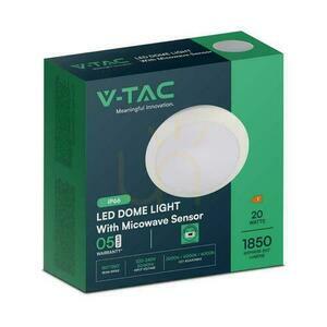 Plafond V-TAC 20W LED rund IP44 rörelsesensor mikrovågsugn IK10 30cm vit VT-8222 3000K-4000K-6000K 1800lm 5 års garanti small 4