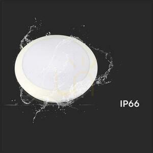 Plafond V-TAC 20W LED rund IP44 rörelsesensor mikrovågsugn IK10 30cm vit VT-8222 3000K-4000K-6000K 1800lm 5 års garanti small 9