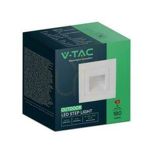 V-TAC 3W LED trapphusarmatur fyrkantig vit 230V VT-1128 3000K 180lm. small 1