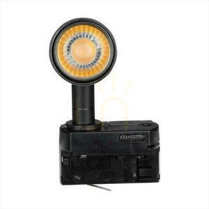 V-TAC VT-407 spotlight för trefasskena, svart, LED 7W 5000K 700 lm small 3