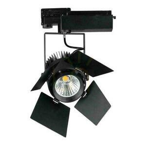 V-TAC 33W LED SAMSUNG CHIP CRI90+ Svart VT-433 3000K 3000lm 5 års garanti Rail System 3F armatur. small 1