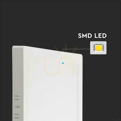 Kontrollera V-TAC Ytmonterad LED Panel Premium Downlight 24W Square 300x300 VT-60024 4000K 2640lm.