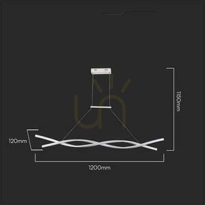 V-TAC 30W LED pendelarmatur Vit VT-7822 4000K 3450lm small 1