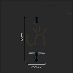 V-TAC 9W LED-pendelarmatur svart VT-7832 3000K 1000lm small 3