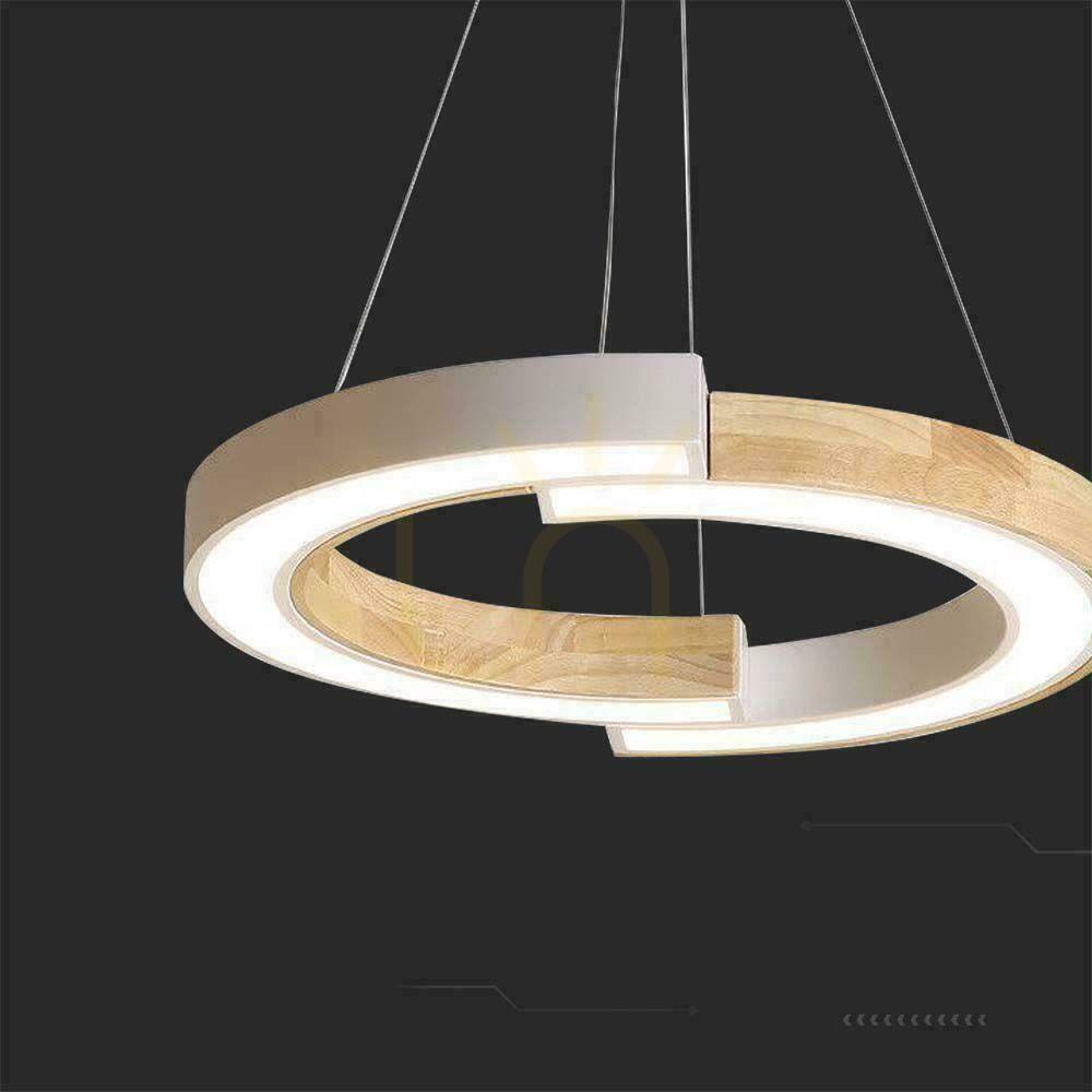 Visa Pendelarmatur V-TAC 13W LED Wood VT-7828 4000K 4000lm Pendelarmatur V-TAC 13W LED Wood VT-7828 4000K 4000lm