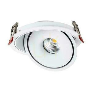 V-TAC LED Tilt Downlight 20W LED COB CRI90+ CCT Vit VT-2520 3000K-4000K-6400K 1408lm. small 0