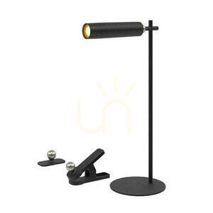 V-TAC 4-i-1 skrivbordslampa 37cm tapet Clip-on ficklampa 3W LED svart VT-7413 4000K 300lm small 2