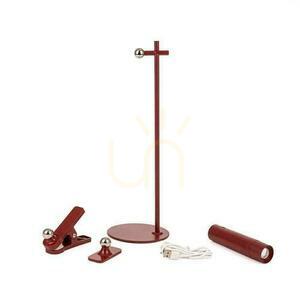 V-TAC 4-i-1 skrivbordslampa 37 cm tapetklämma ficklampa 3W LED röd VT-7413 4000K 300lm small 10