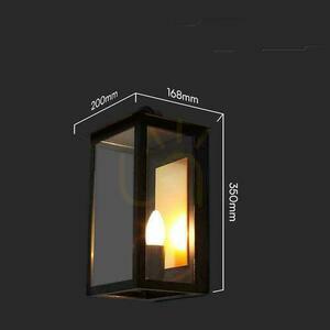 Vägglampa V-TAC E14 Svart Classic IP65 VT-1190 small 5