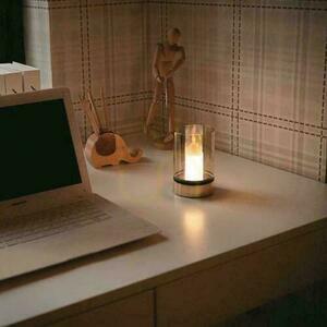V-TAC Candlelight Nattljus 2W LED Laddning USB Dimbar Guld VT-7564 3000K 110lm. small 4