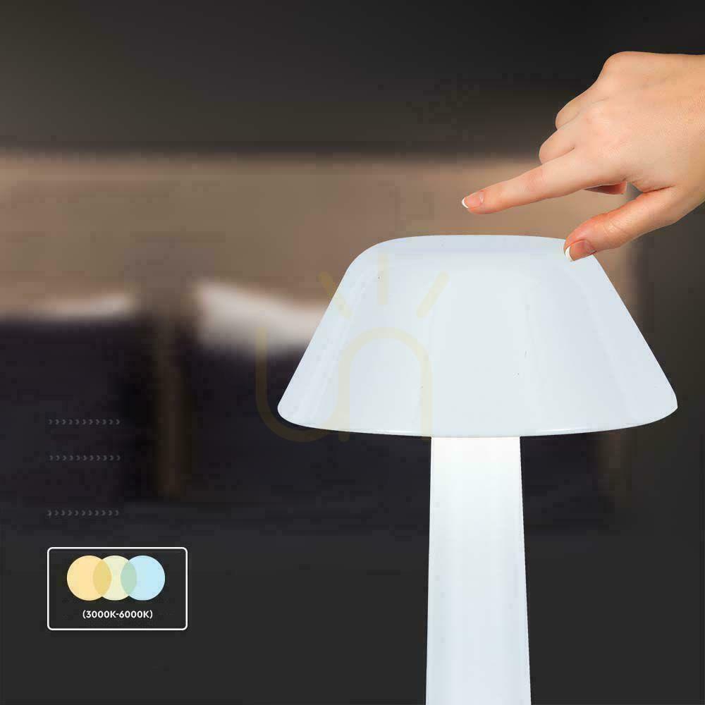 Kontrollera V-TAC 2W LED nattduksbordslampa 23cm USB-laddning CCT dimbar vit VT-7566 3000K-6000K 40lm V-TAC 2W LED nattduksbordslampa 23cm USB-laddning CCT dimbar vit VT-7566 3000K-6000K 40lm