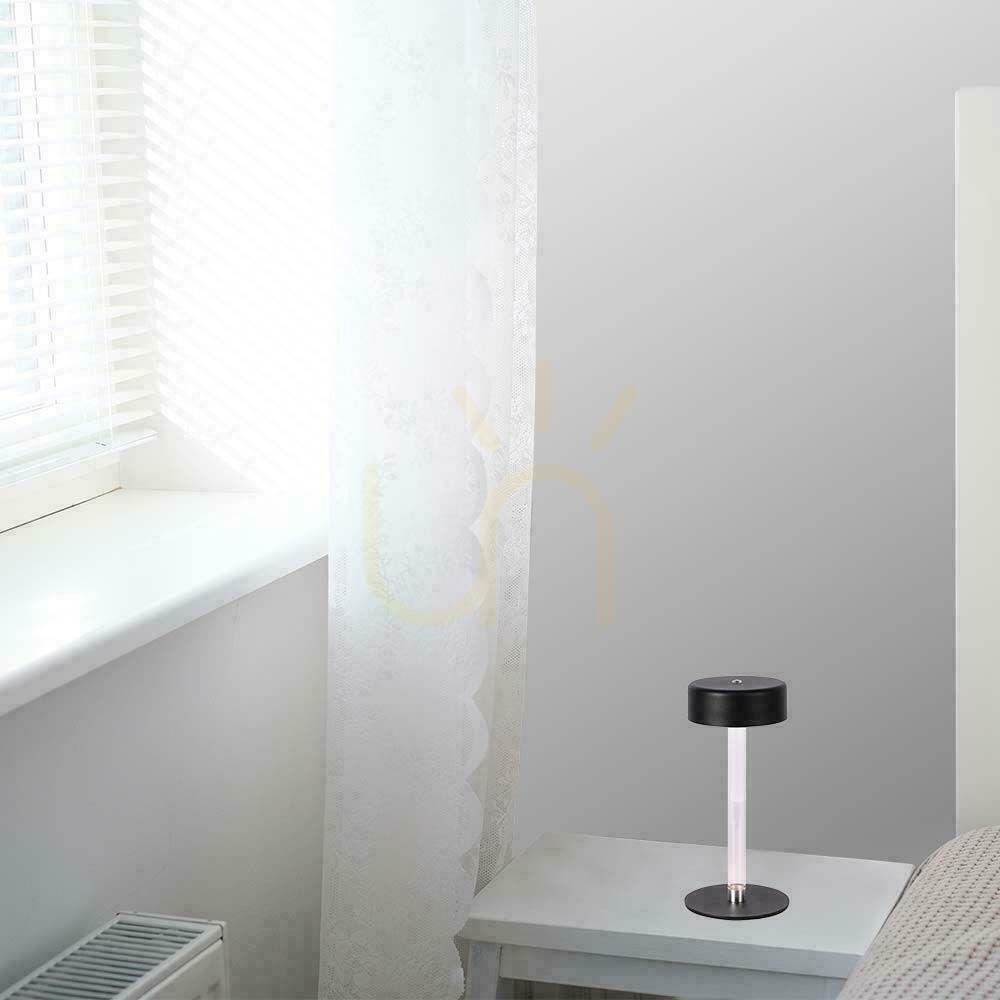 Utsikt V-TAC 3W LED nattduksbordslampa 23cm USB-laddning CCT Dimbar Svart VT-7567 3000K-6000K 210lm V-TAC 3W LED nattduksbordslampa 23cm USB-laddning CCT Dimbar Svart VT-7567 3000K-6000K 210lm