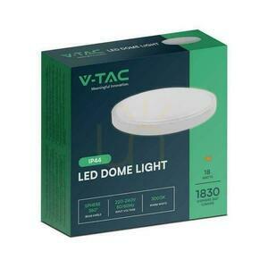 Plafond V-TAC 18W LED rund 25cm utanpåliggande IP44 vit VT-8618 3000K 1830lm small 2