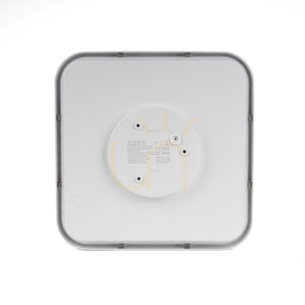 Utsikt Plafond V-TAC 18W LED Square 25x25cm Ytmonterad IP44 Vit VT-8618 4000K 1830lm Plafond V-TAC 18W LED Square 25x25cm Ytmonterad IP44 Vit VT-8618 4000K 1830lm