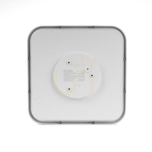 Kontrollera Plafond V-TAC 18W LED Square 25x25cm Utanpåliggande IP44 Vit VT-8618 6500K 1830lm