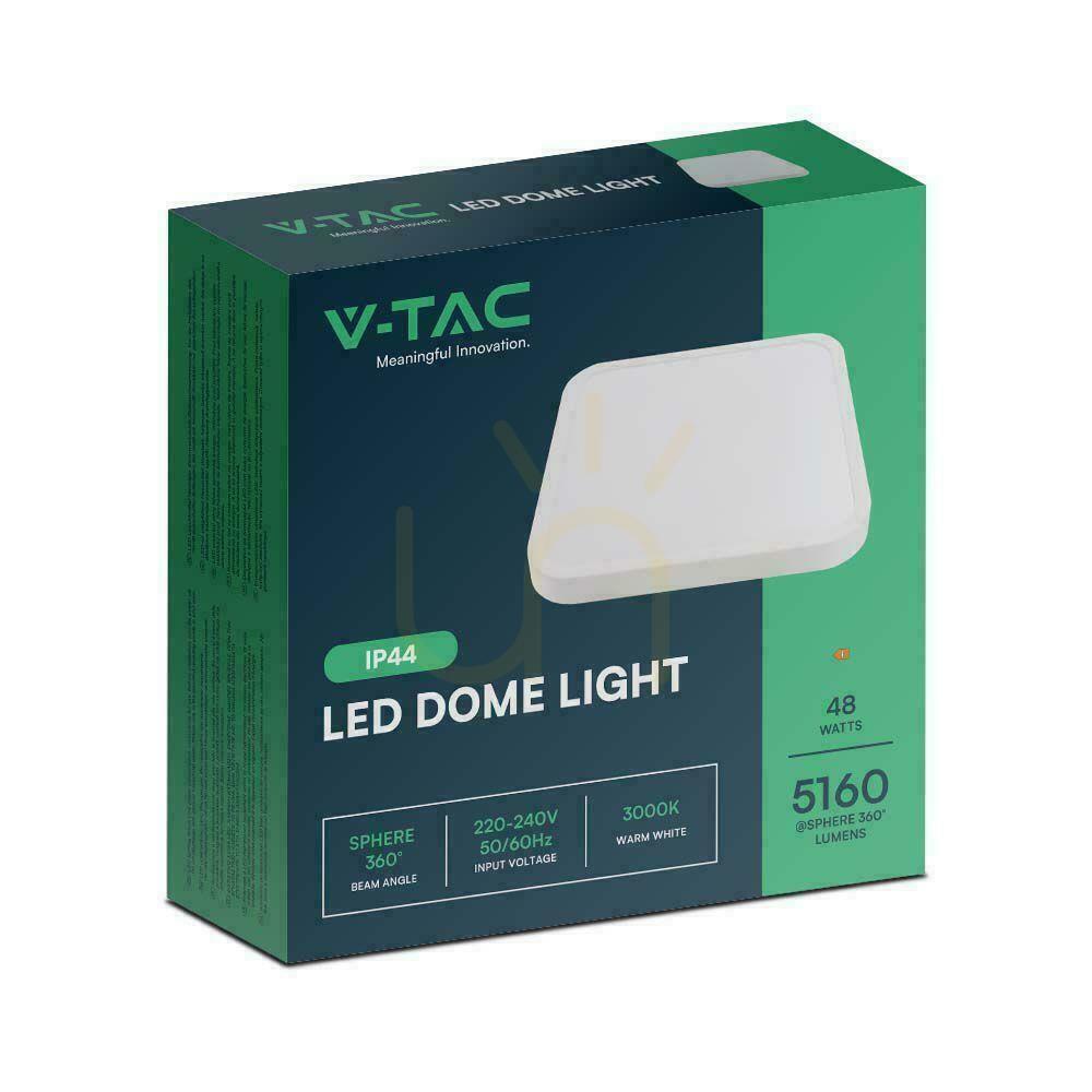 Display Plafond V-TAC 48W LED Square 42x42cm Ytmonterad IP44 Vit VT-8630 6500K 5160lm Plafond V-TAC 48W LED Square 42x42cm Ytmonterad IP44 Vit VT-8630 6500K 5160lm