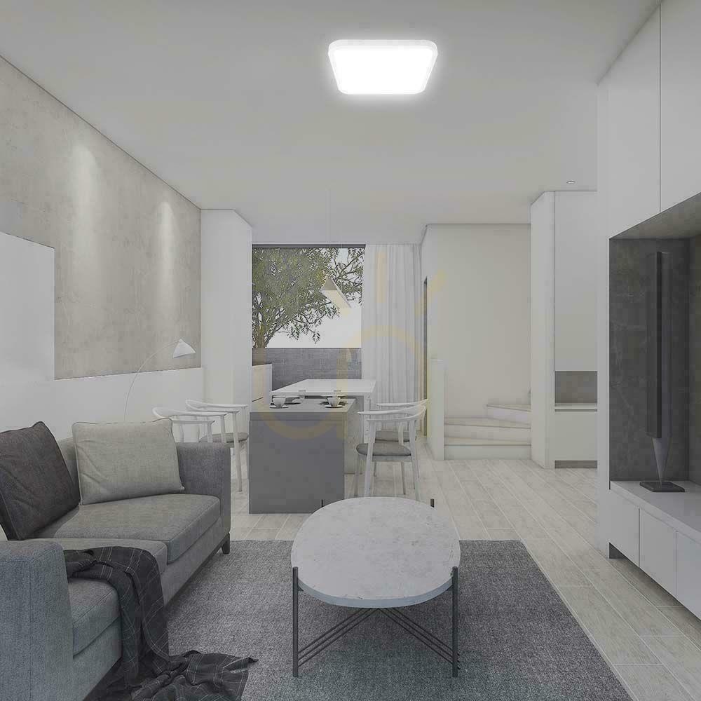 Utsikt Plafond V-TAC 48W LED Square 42x42cm Ytmonterad IP44 Vit VT-8630 6500K 5160lm Plafond V-TAC 48W LED Square 42x42cm Ytmonterad IP44 Vit VT-8630 6500K 5160lm