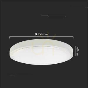 Plafond V-TAC 18W LED Rund 29cm Utanpåliggande Pilot Rörelsesensor IP44 Vit VT-8618S 3000K 1830lm small 5