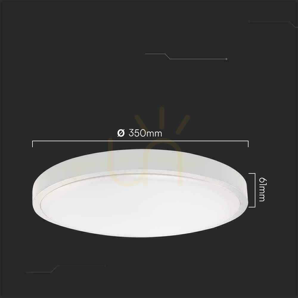 Kontrollera Plafond V-TAC 24W LED Rund 35cm Utanpåliggande Pilot Rörelsesensor IP44 Vit VT-8624S 3000K 2500lm Plafond V-TAC 24W LED Rund 35cm Utanpåliggande Pilot Rörelsesensor IP44 Vit VT-8624S 3000K 2500lm