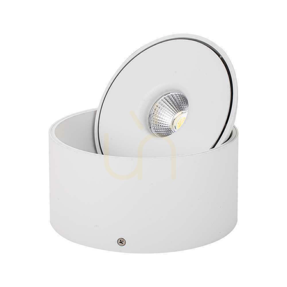 Utsikt Ytmonterad downlight V-TAC 28W Tilt CRI90 CCT Vit VT-2833 3000K-4000K-6400K 2500lm. Ytmonterad downlight V-TAC 28W Tilt CRI90 CCT Vit VT-2833 3000K-4000K-6400K 2500lm.
