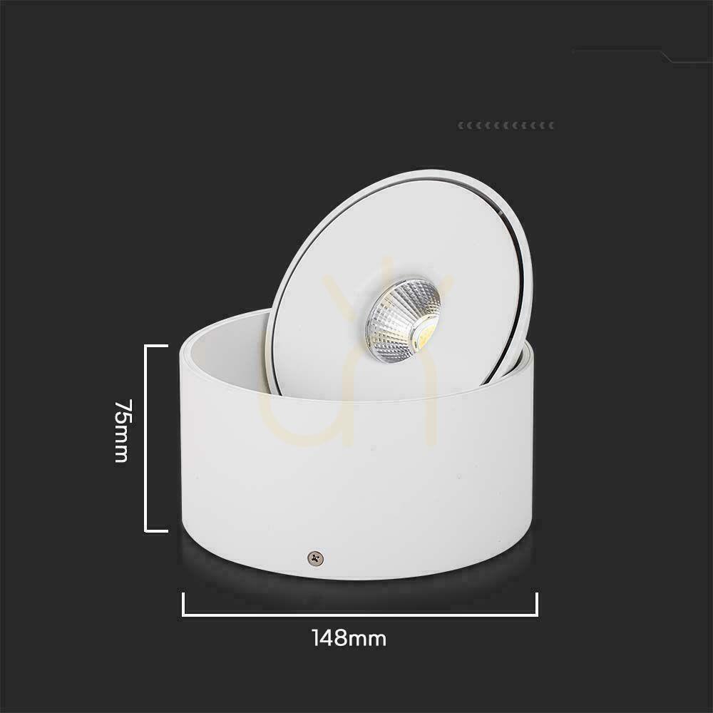 Kontrollera Ytmonterad downlight V-TAC 28W Tilt CRI90 CCT Vit VT-2833 3000K-4000K-6400K 2500lm. Ytmonterad downlight V-TAC 28W Tilt CRI90 CCT Vit VT-2833 3000K-4000K-6400K 2500lm.