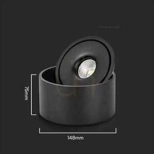 Utanpåliggande downlight V-TAC 28W Tilt CRI90 CCT Svart VT-2833 3000K-4000K-6400K 2500lm. small 6