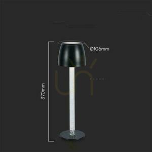 V-TAC 3W LED laddningsdimbar nattduksbordslampa svart VT-7576 3000K 310lm. small 6