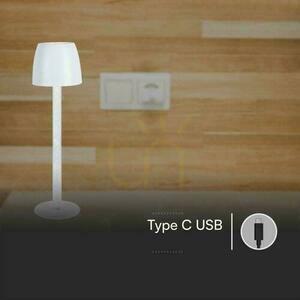 V-TAC 3W LED-bordslampa Nattlampa Laddning Dimbar Vit VT-7576 3000K 310lm. small 7