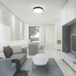 Plafond V-TAC 36W LED rund 35cm utanpåliggande IP44 svart VT-8630B 6500K 3820lm small 6
